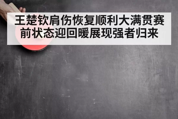 王楚钦肩伤恢复顺利大满贯赛前状态迎回暖展现强者归来